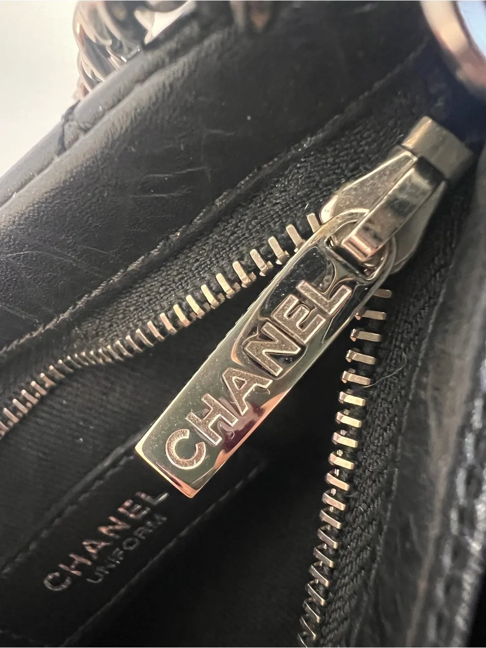 CHANEL Black Quilted Lambskin Crossbody with CC Turn-Lock